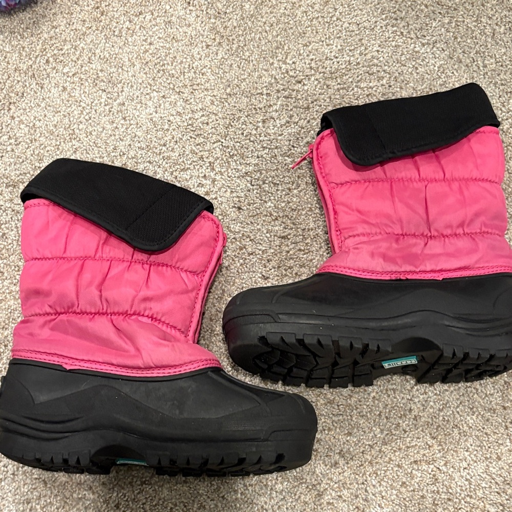 Capelli of New York Pink and Black Kids Boots